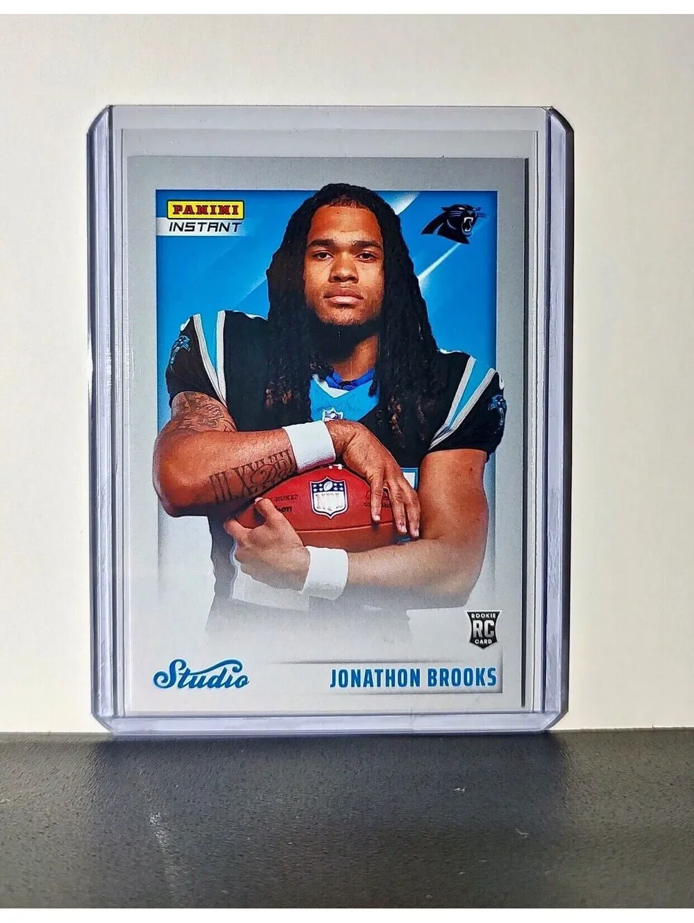 Jonathon Brooks 2024 Panini NFL Studio Rookies #15 Card Carolina Panthers 1/1672